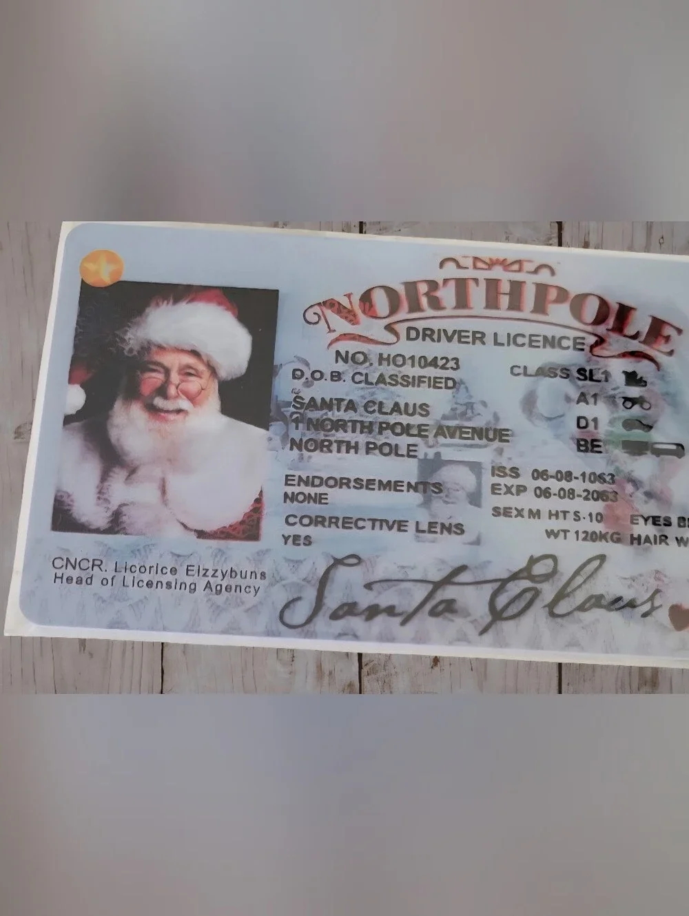 Northpole Santa Claus License ID Card - NEW 🎅BUY NOW✨️